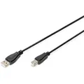 DIGITUS USB Anschlusskabel, Typ A - B St/St, 1.8m, USB 2.0 geeignet, sw