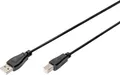 Digitus USB-Kabel USB 2.0 USB-A Stecker, USB-B Stecker 1.80 m Schwarz AK-300102-018-S