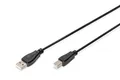 Digitus USB Anschlusskabel, Typ A - B St/St, 1.8m, USB 2.0 geeignet, sw