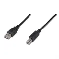 DIGITUS 1,8m USB Anschlusskabel A/St - B/St schwarz Verbindungskabel geschirmt