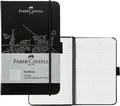 FABER-CASTELL Notizbuch DIN A6 kariert schwarz 194 Seiten