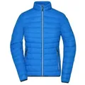 Ladies' Down Jacket Leichte Daunenjacke im klassischen Design blau/grau, Gr. M