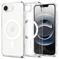 Spigen iPhone 17e / iPhone 16e Hülle Signature Ultra Hybrid MagFit [Anti Vergilbung] Case Handyhülle Transparent, Kompatibel mit MagSafe Zubehör -Clear White
