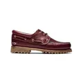 Timberland für Herren. TB0500096481 Leder Bootsschuhe Authentics 3 Eye Classic kastanienbraun (42 W), Wohnung, Schnürsenkel, Lässig