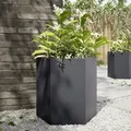 vidaXL Pflanzkübel Anthrazit Sechseckig 46x40x45 Stahl
