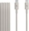 Original Apple Beats USB-C auf USB-C Gewebtes 60W Kabel 1,5m MDGD4ZM/A Grau