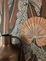 Newroom Vliestapete Aletta Brown Tapete Mustertapete Dschungel,Palmen,Blätter, Braun Tapete Modern Dschungel - Mustertapete Blumentapete Hellbraun Silber Tropisch Floral Palmen Blätter für Wohnzimmer Schlafzimmer Küche, Blumentapete