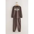 Next Pyjama 3er-Pack Schlafanzüge mit langen Ärmeln (6 tlg) schwarz 134 (9J)