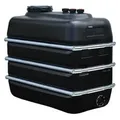 Lagertank - KTW- und KSW-Zulassung - Volumen 2500 l - Graf® - Maße (L x B x H) 1870 x 995 x 1650 mm - Anzahl Bandagen 3 Stück - Anzahl Verschraubun