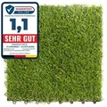 FLOORDIREKT Terrassenfliese - Gras-Design - 30 x 30 cm - 11er Set