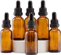 Braunglas Pipettenflasche 30ml 6 Stück Tropfflasche mit Glaspip
