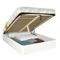 Weber Industries Kastenbett, Weiß, Holzwerkstoff, 140x190 cm, Schlafzimmer, Betten