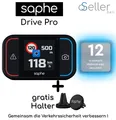 Saphe Drive Pro Verkehrsalarm + Halterung --  Inklusive gratis 12 Monats ABO