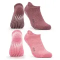 OCCULTO Sportsocken Damen & Herren Yogasocken 2-4er Pack (Modell: Mady) (2-Paar) rosa 35-38