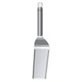 RÖSLE Plancha-Spachtel schmal, Hochwertiger Grillspachtel mit abgerundeten Ecken zum Wenden von Fleisch und Gemüse, spülmaschinengeeignet, silbern, Edelstahl 18/10