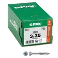 SPAX Universalschrauben T10 Senkkopf WIROX 0191010300355 3 mm x 35 mm, 1.000 St.