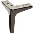 SO-TECH® Möbelfuß VICTOR, Stahl mit Bodengleiter, 135 x 135 x 40 mm, (1-St), Höhe 150 mm, Chrom schwarz schwarz 13.5 cm x 15 cm