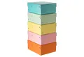 Falken Archivcontainer 5x PURE Box Pastell A5 Füllhöhe 100 mm Farben pastell sort. 22001968F, Ablageboxen