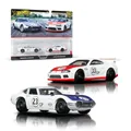 Hot Wheels Premium Car Culture 2er-Pack Fahrzeuge im Maßstab 1:64, Einzigartige Zusammenstellungen, Real-Riders-Reifen, Metall-/Metall-Karosserie, Spielzeug für Sammler, JBL03
