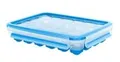 EMSA 514549 CLIP & CLOSE Eiswürfelbox - 5145 - Eiswürfelbehälter - Blau - Transparent - Polypropylen (PP) - Thermoplastisches Elastomer (TPE) - Deutschland - 165 mm - 226 mm