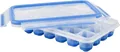 Emsa 514549 CLIP & CLOSE Eiswürfelbox Frischedeckel Flexibel 24 Eiswürfel Blau