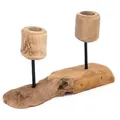 Creedwood Kerzenhalter, Natur, Holz, 17x28x42 cm, Dekoration, Kerzen & Zubehör, Kerzenhalter