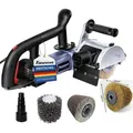 Satiniermaschine Bürstenschleifer 1500 W inkl. Stahldraht & Nylon & Schleifpapier Bürste