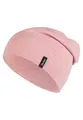 Sterntaler OCS Beanie mit Umschlag – Mütze aus Melange-Singlejersey (Bio) mit Ohrenklappen, Bindeband & Stickmotiv – Mädchen Baby Übergangsmütze – samtrosa, Gr. 39