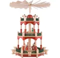 Erzgebirgische Volkskunst Richard Glässer GmbH Weihnachtspyramide 3-stöckige Pyramide Christi Geburt (39cm) von Richard Glässer