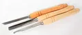 STUBAI Drechselmesser Set 3 tlg. S700001 Beitel Messer Drechseleisen in Tasche