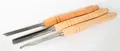 STUBAI Drechselmesser Set 3 tlg. S700001 Beitel Messer Drechseleisen in Tasche