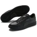 PUMA SMASH V2 L Sneaker atmungsaktives Obermaterial aus Leder und Synthetik, Schnürung schwarz 45 EU
