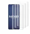 Savvies 4 Stück Full-Screen Schutzfolie für HTC U24 Pro Full-Cover Displayschutz-Folie [3D Curved, Transparent, Anti-Fingerabdruck]