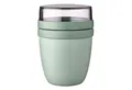 Mepal Lunchbox Lunchpot Ellipse,Praktischer Müslibecher, Joghurtbecher, To Go Becher, Polypropylen (PP), PCTG, geeignet für Tiefkühler, Mikrowelle, Spülmaschine, 500 + 200 ml