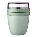 Mepal Lunchpot Ellipse Nordic sage - Praktischer Müslibecher, Joghurtbecher