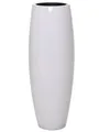 VIVANNO Pflanzkübel Bodenvase Fiberglas Magnum Weiß Hochglanz - 100x29