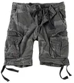 Surplus Raw Vintage Airborne Vintage Herren Cargo Shorts, blackcamo, 3XL