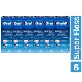 6 x Oral-B Super Floss Threader 50 Zahnseide 6x 50 Fäden