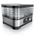 Arendo elektrischer Dörrautomat 400W Timer bis zu 24h 35° - 70° C 5 Fächer