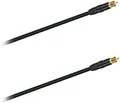 Subwoofer Cinch Kabel 5m HiFi Mono RCA unsymmetrisch Noiseless Schwarz Audio