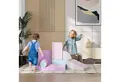 HOMCOM Bausteinset, Schaumstoffbausteine zum Toben & Klettern Spielbausteine, (Riesenbausteine, 7 St., Bausteinset), für Kinderzimmer und Kindergarten, Kunstleder, Bunt