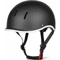 VINZ Aragon Fahrradhelm | Robuster Stadthelm für den Stadtverkehr | Leicht & Individuell Anpassbar | Urban Fahrrad helm Für Erwachsene - Matt Sch... - Schwarz
