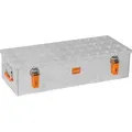 Extra leichte Riffelblechbox 48 Liter - 82,5 cm x 34 cm x 20 cm - 5,5 kg - 48 Liter - Silber