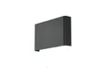 Licht-Erlebnisse Wandleuchte HAGA, ohne Leuchtmittel, Up & Down Lampe Wand Graphit eckig Hotelleuchte Flur Wandlampe