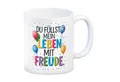 speecheese Tasse Du füllst mein Leben mit Freude Kaffeebecher Fröhliches