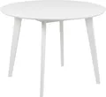 Actona Roxby, Rundform, Fester Tisch, Weiß, MDF-Platten, Haus, 4 Bein(e)