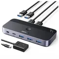 HUB - Adapter - CM662 USB 3.0 Switch 2-in-4 Switch + 2x USB-A Kabel - Schwarz