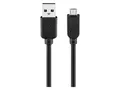 GOOBAY USB 2.0 Hi-Speed Anschlusskabel A/microB 93922 0,6m schwarz