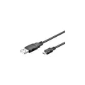 USB 2.0 A Stecker auf micro USB B Stecker, schwarz Länge: 0,6m