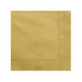 20 Servietten 33x33cm Gold Metallic // Deko Napkins Ornament Tischdeko Hochzeit Kommunion